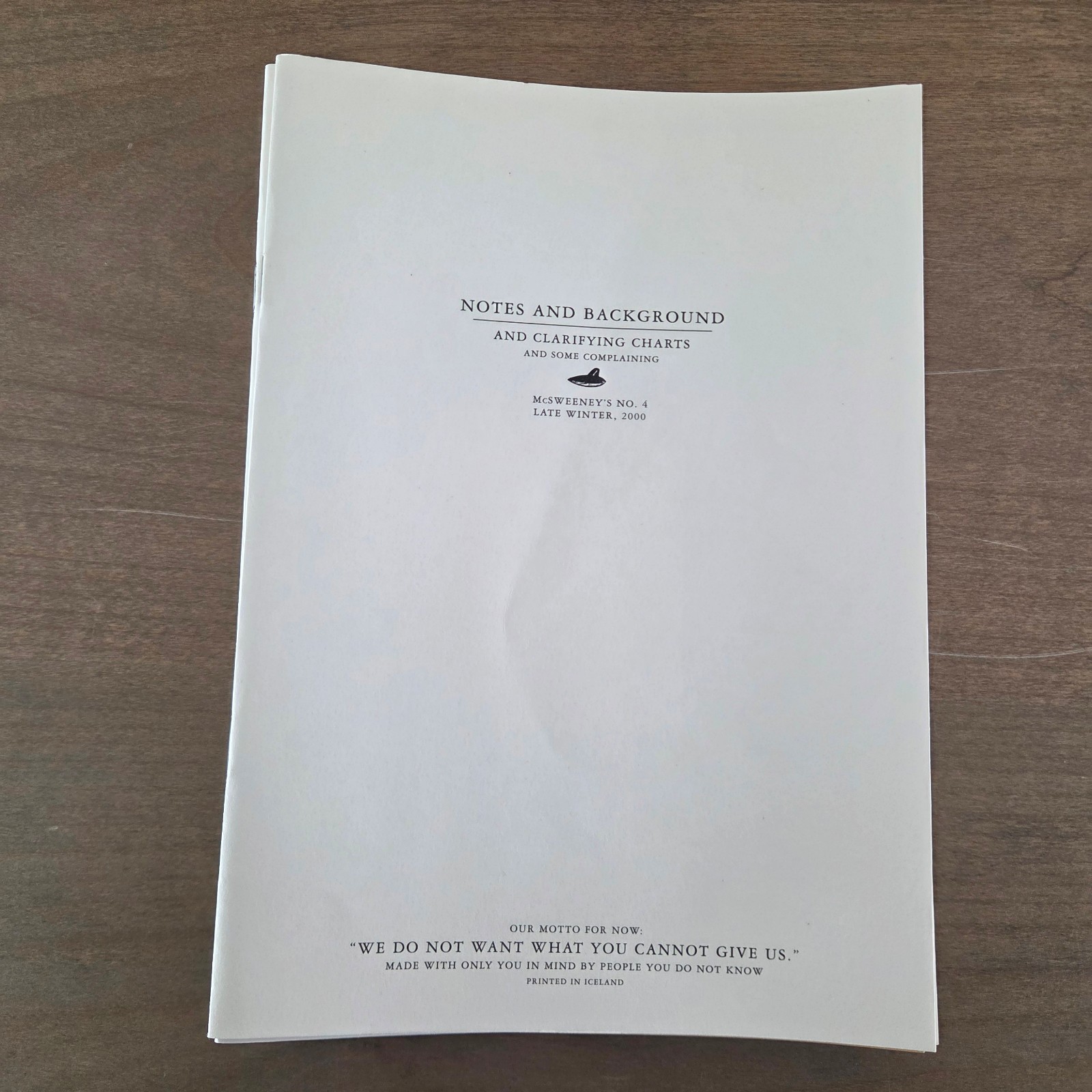 McSweeney’s No. 4 Boxed Set (2000) Denis Johnson Murakami Saunders