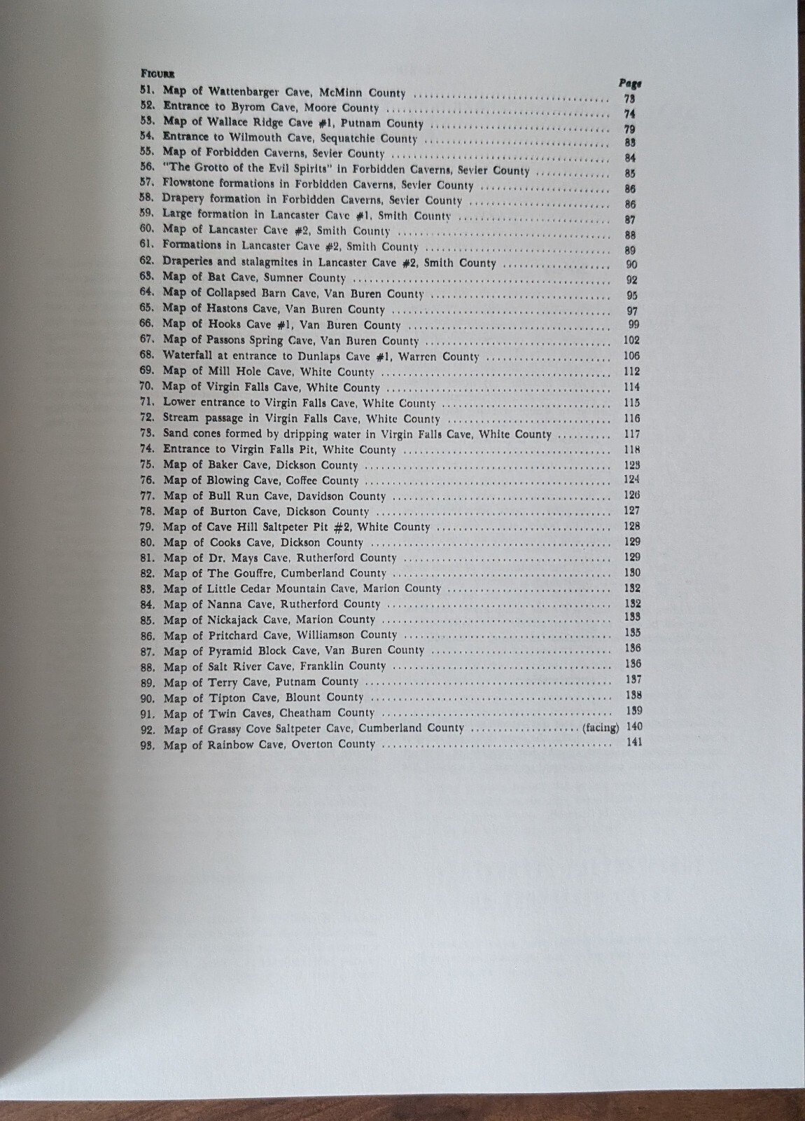 Descriptions of Tennessee Caves, Matthews, 2000, w/Map, NEW Paperback Caving