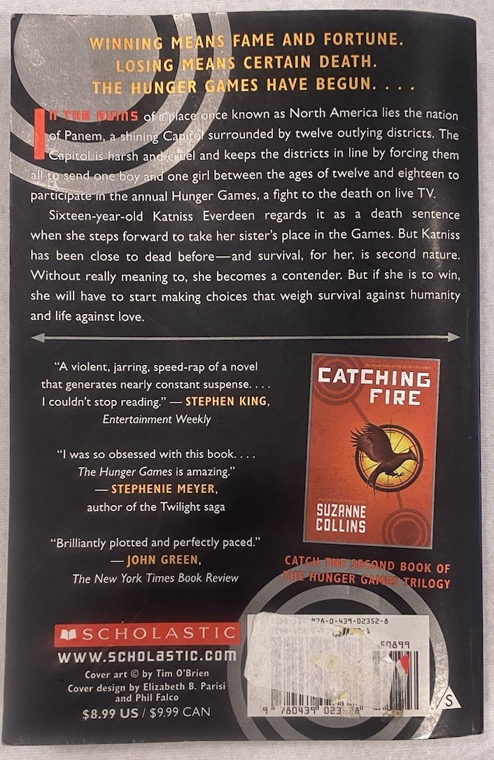 The Hunger Games (Book 1) By Suzanne Collins 2008 Paperback Scholastic