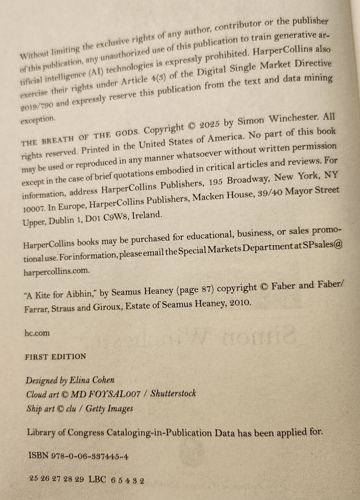 The Breath of the Gods: The History and Future of the Wind by Simon Winchester