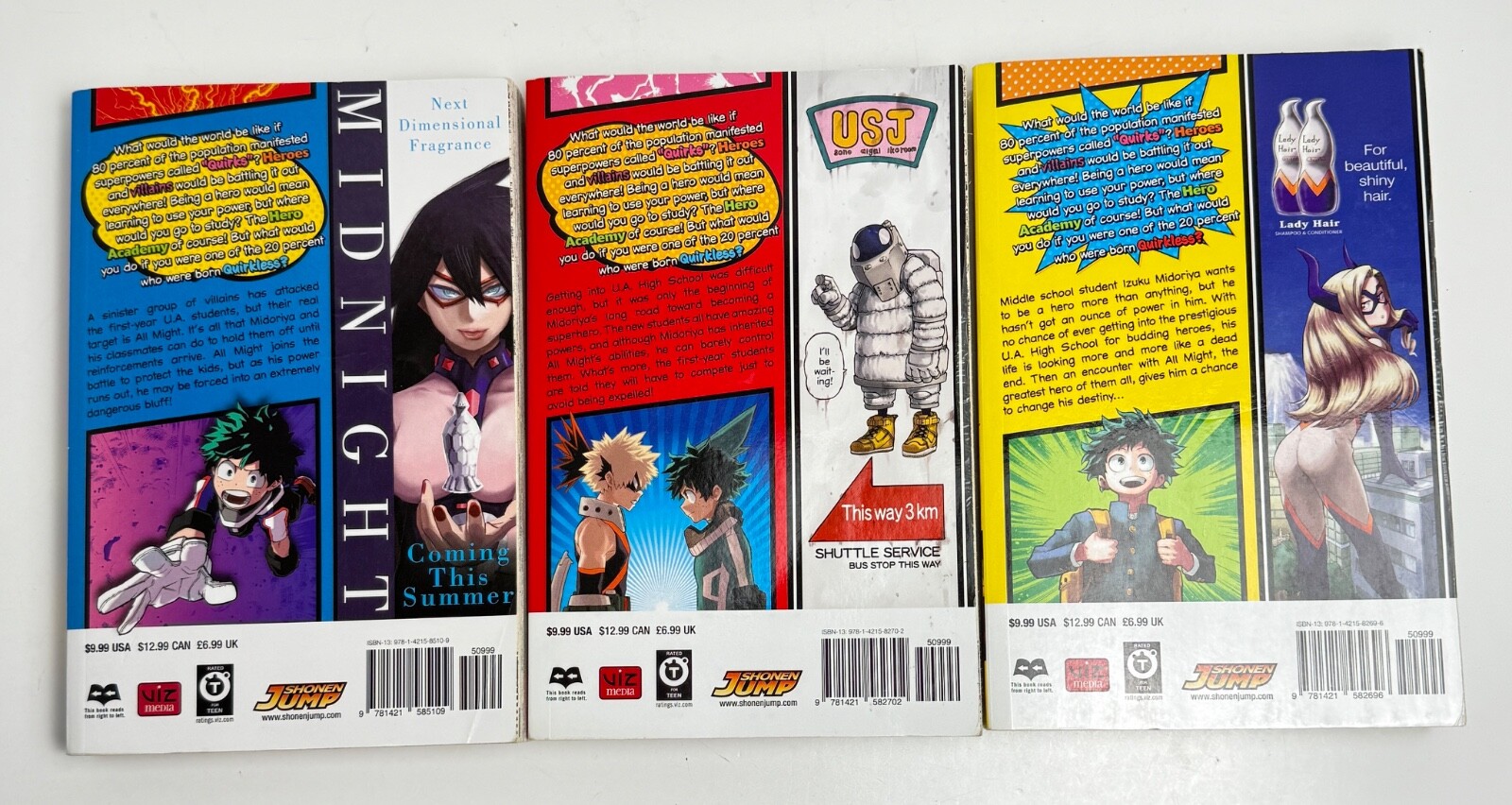 My Hero Academia Lot Vol. 1-3 ( Volume 1 2 3) Manga English Shonen Jump Comics