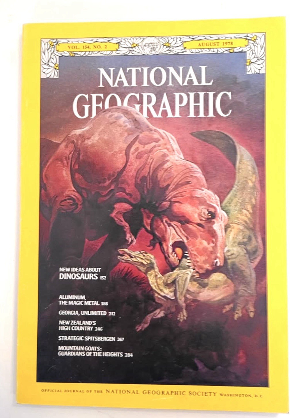 Vintage Dinosaur Kids Book Bundle ~ Dinosaurs National Geographic Illustrated