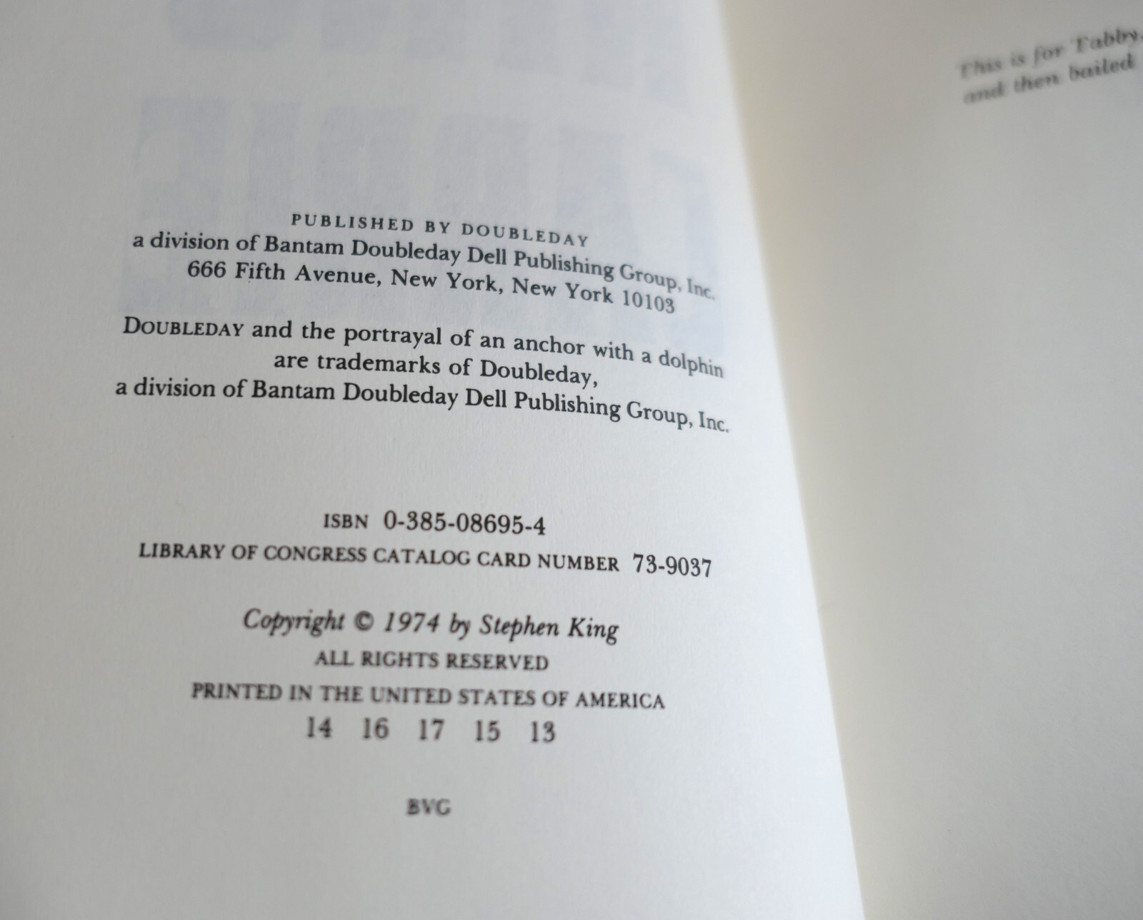 Stephen King Carrie Spec Edition HC w/Jacket Illustr by Jim Phiesen + More -READ