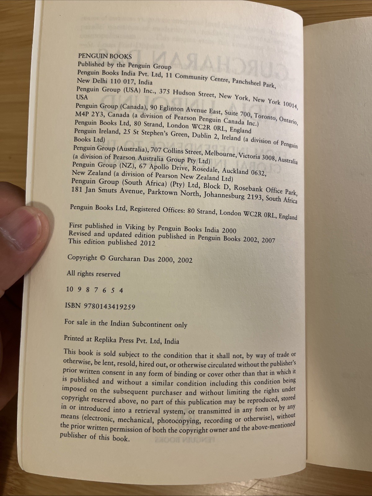 India Unbound: From Independence to The Global Information Age By Gurcharan Das