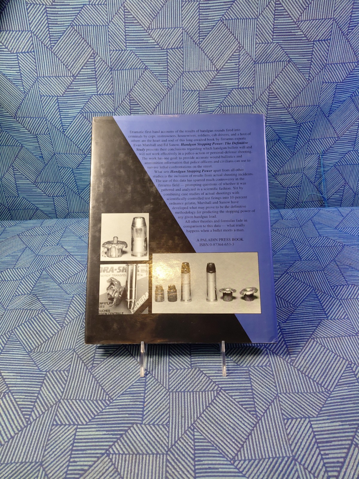 “Handgun Stopping Power” Hardcover Book – Marshall & Sanow – Paladin Press 1992
