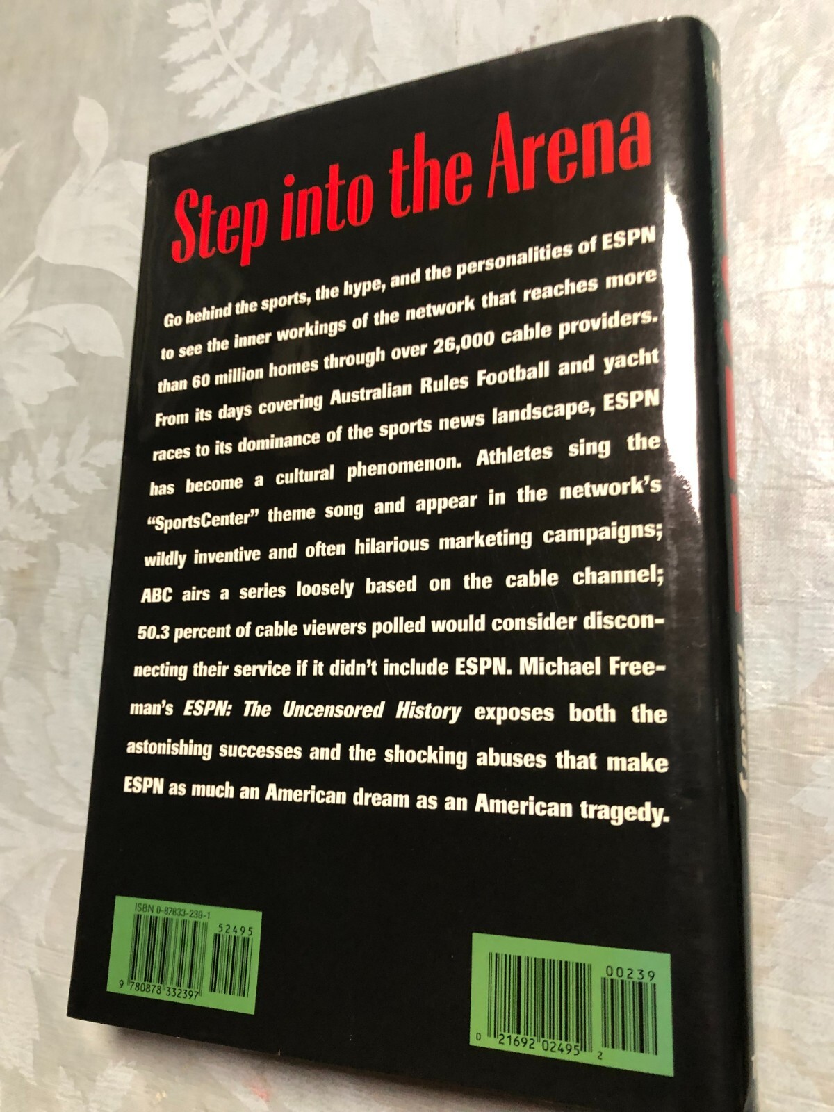 RARE 1ST EDITION! ESPN : The Uncensored History by Michael A Freeman (2000) FINE
