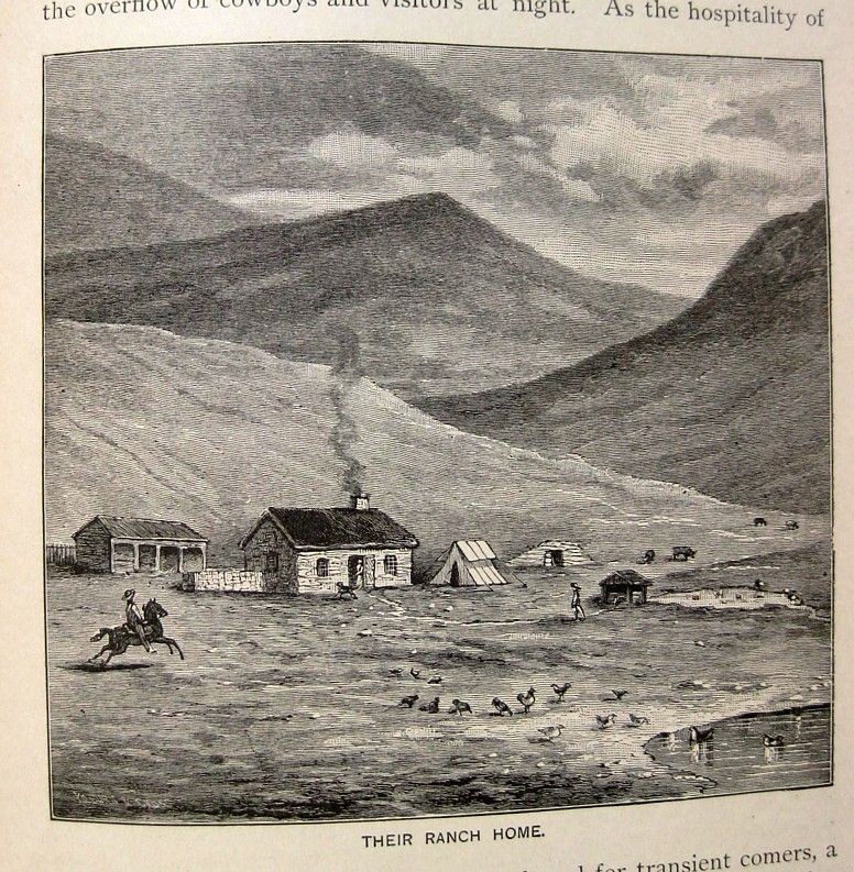 1891 OLD WEST PIONEER GUIDE CALIFORNIA NEVADA COLORADO RANCH MINING RAILROAD