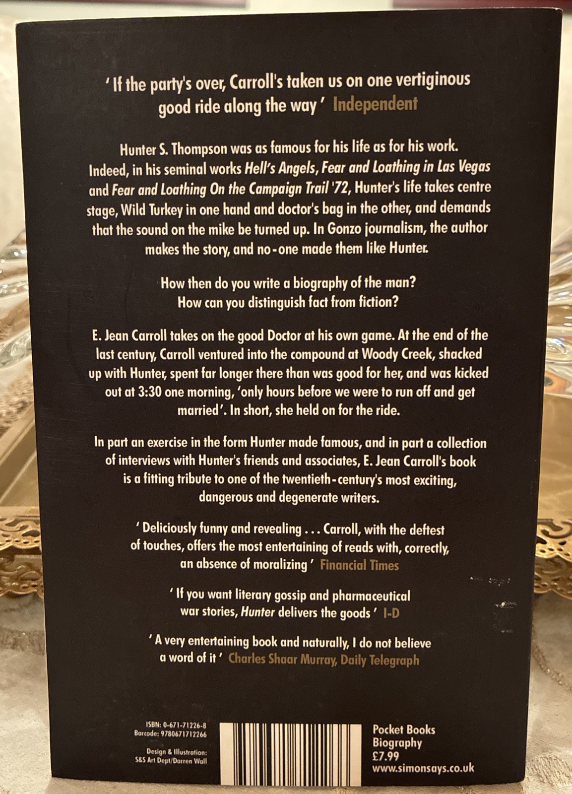 Hunter The Strange and Savage Life of Hunter S. Thompson by E. Jean Carroll