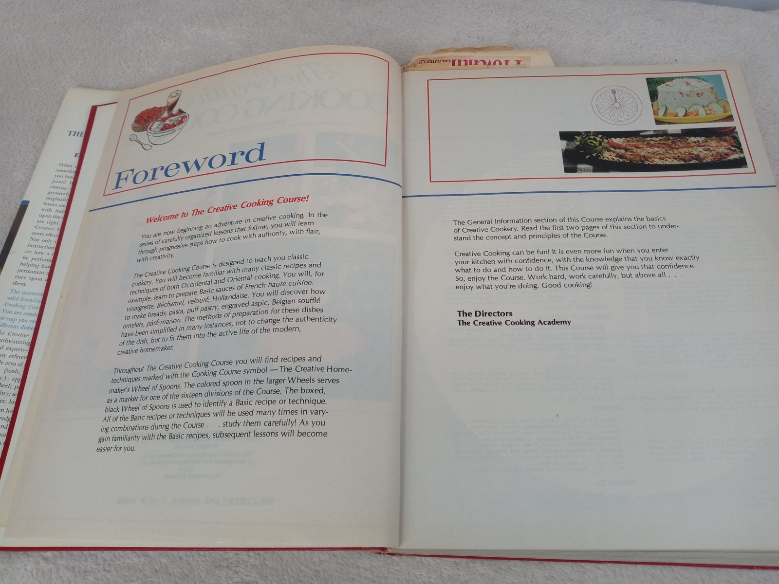 Vintage Creative Cooking Course Charlotte Turgeon Larousse Gastronomique HC DJ