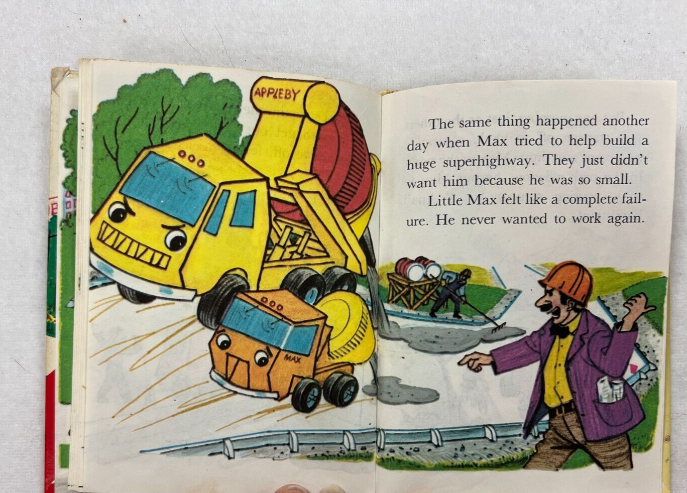 5 Rand McNally Book Lot – dated 1944-1975- Donkey, Bear, Engie, Mixer & King