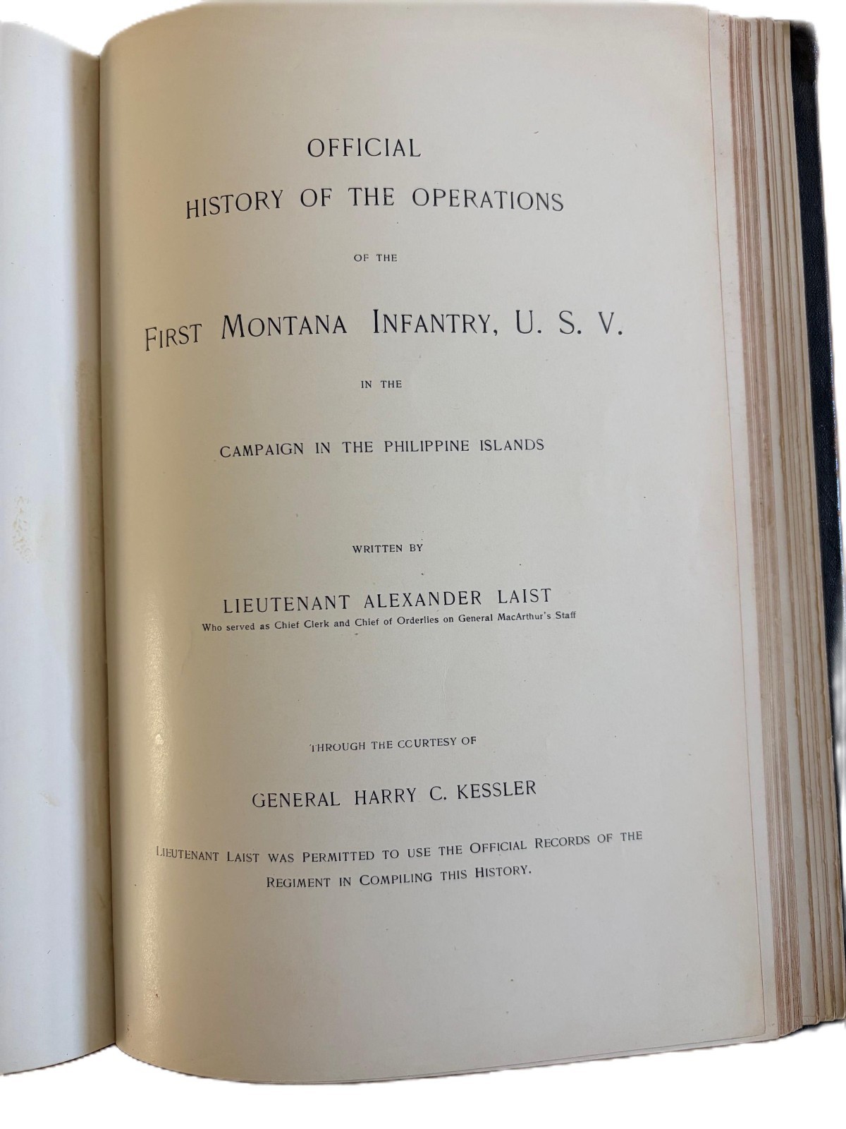 Campaigning in the Philippines, 1st Montana Infantry U.S.V. Edition