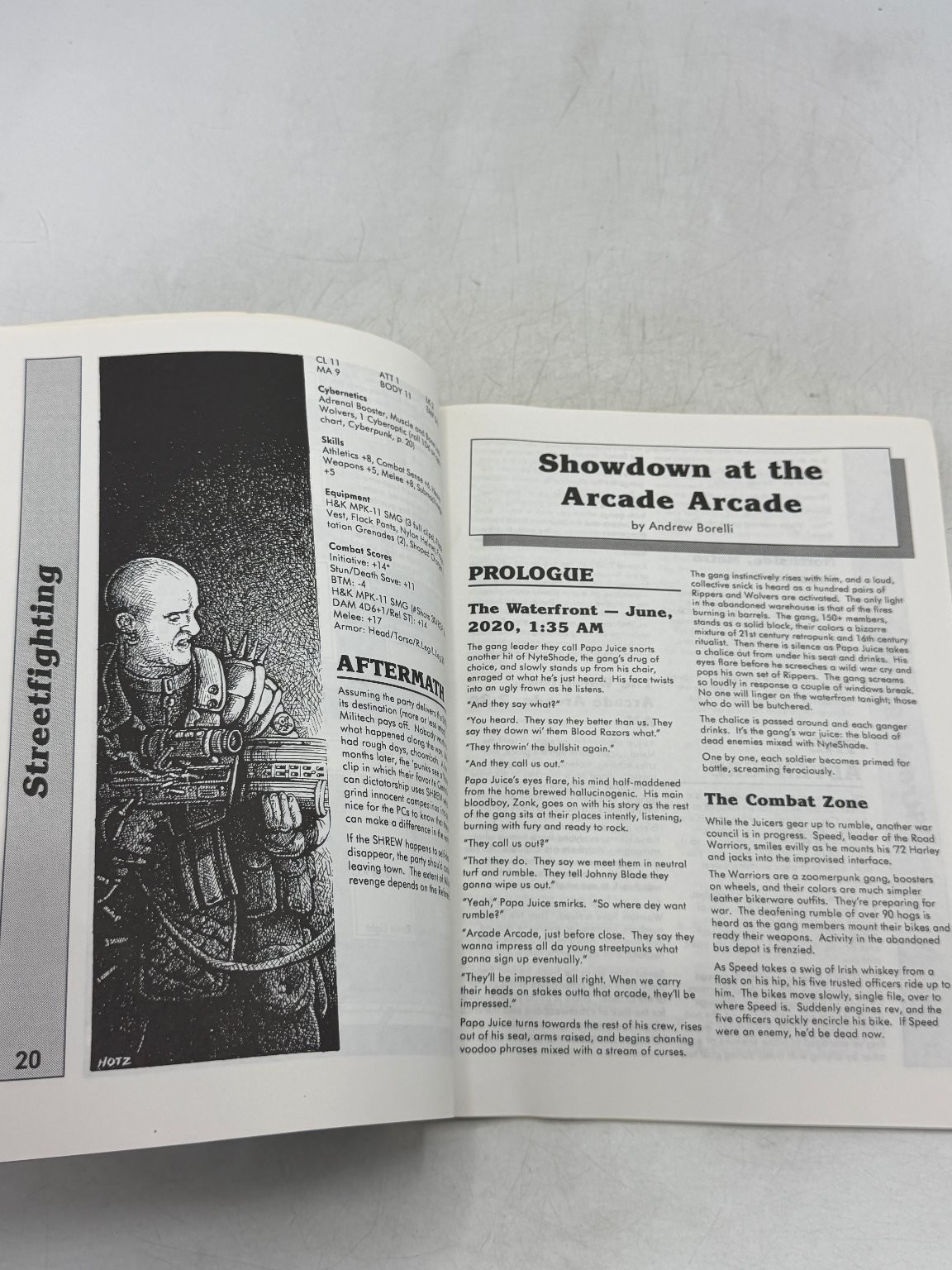 Cyberpunk Streetfighting Atlas Games 1993 RPG Adventure Anthology
