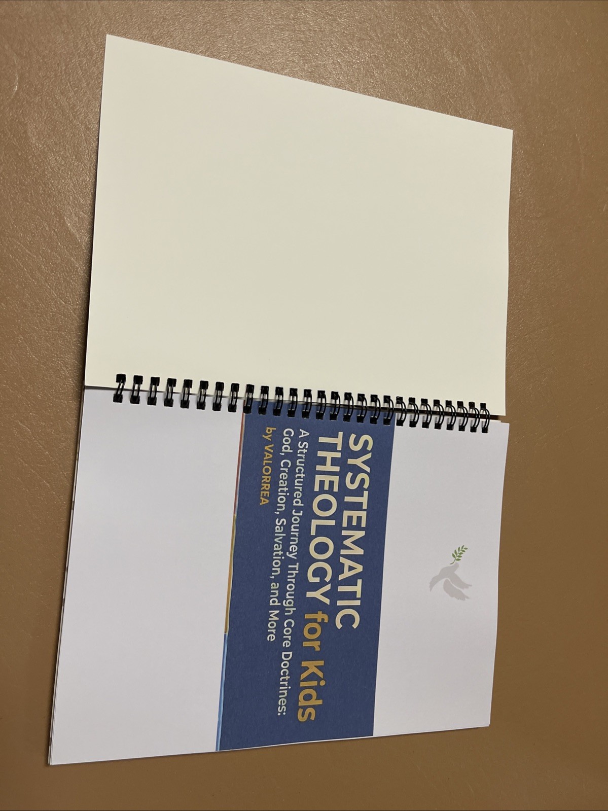 Valorrea Systematic Theology for Kids Spiral Bound Workbook Ages 9-12