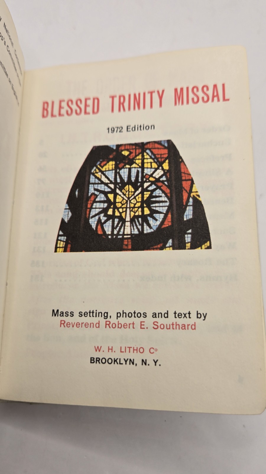 Blessed Trinity Missal 1972 Edition Reverend Robert E. Southard & Original Box