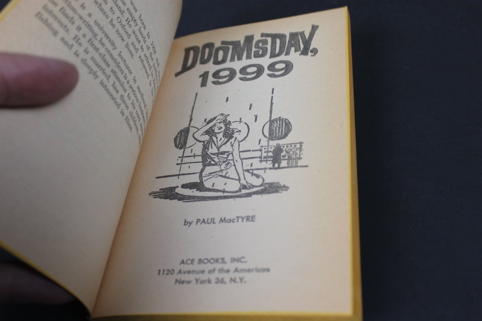 Doomsday, 1999 Paul MacTyre 1962 Science Fiction Ace Books Post-Apocalyptic PB