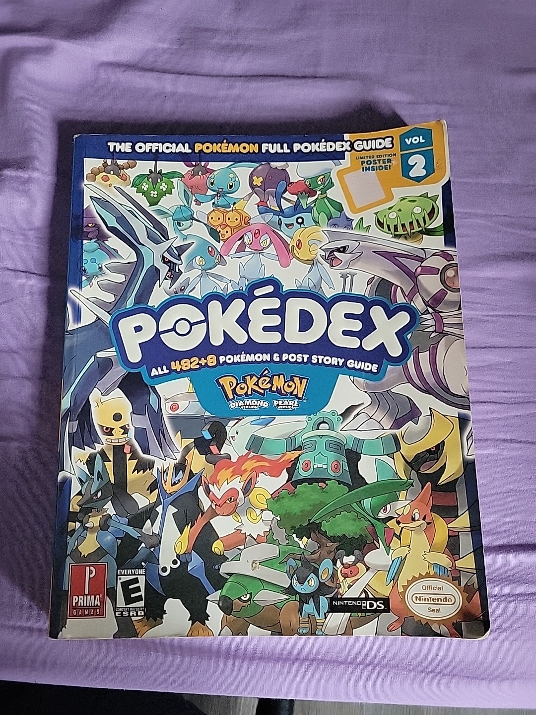 Prima Guides: Pokédex Volume 2 Pokemon Diamond Pearl Book *NO POSTER* (MT)