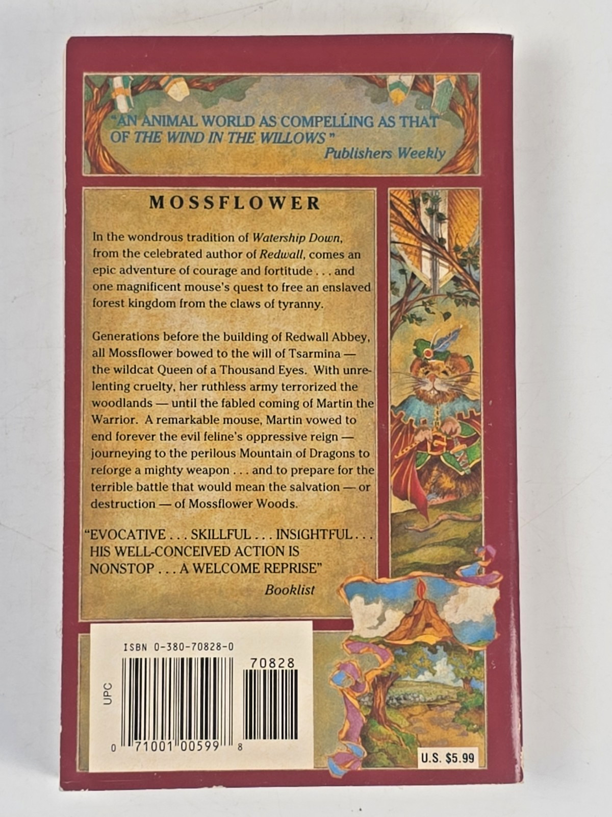 Lot of 9 Redwall Series Paperback Books 1-7, 9 & 12 ~ by: Brian Jacques ~ YA