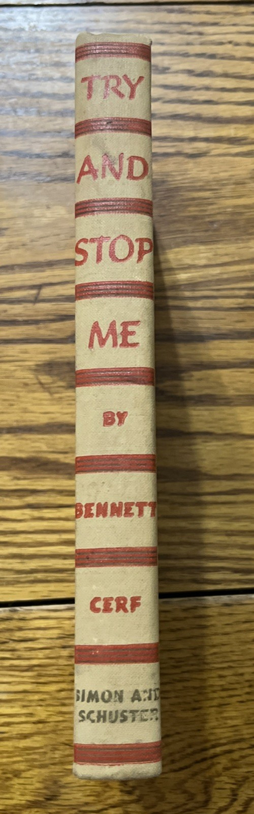 Try And Stop Me by Bennett Cerf HC 1944 Anecdotes, Stories, Jokes