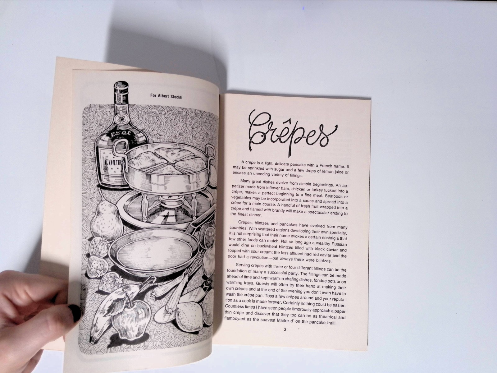 Crepes and Flaming Deserts Booklet Potpourri Press Irena Chalmers Recipes