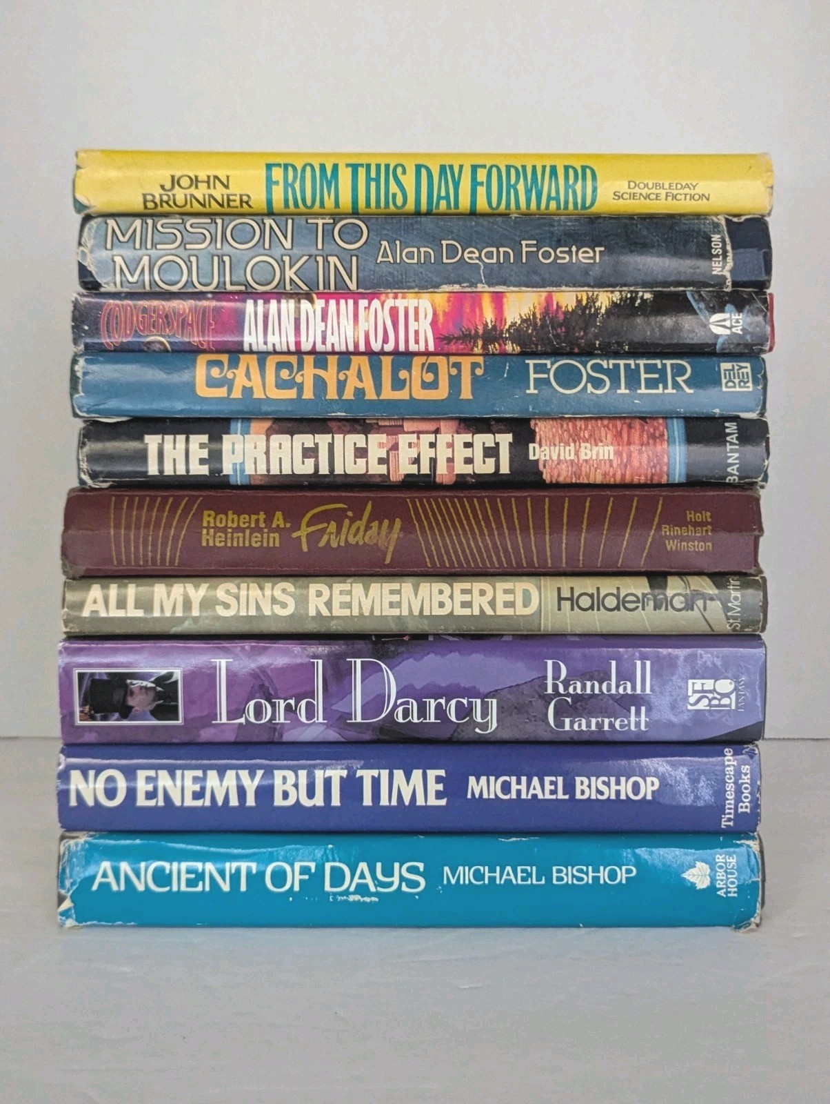 10 BOOK LOT Vintage Science Fiction Sci-fi Fantasy Books Novels Hardcover #1