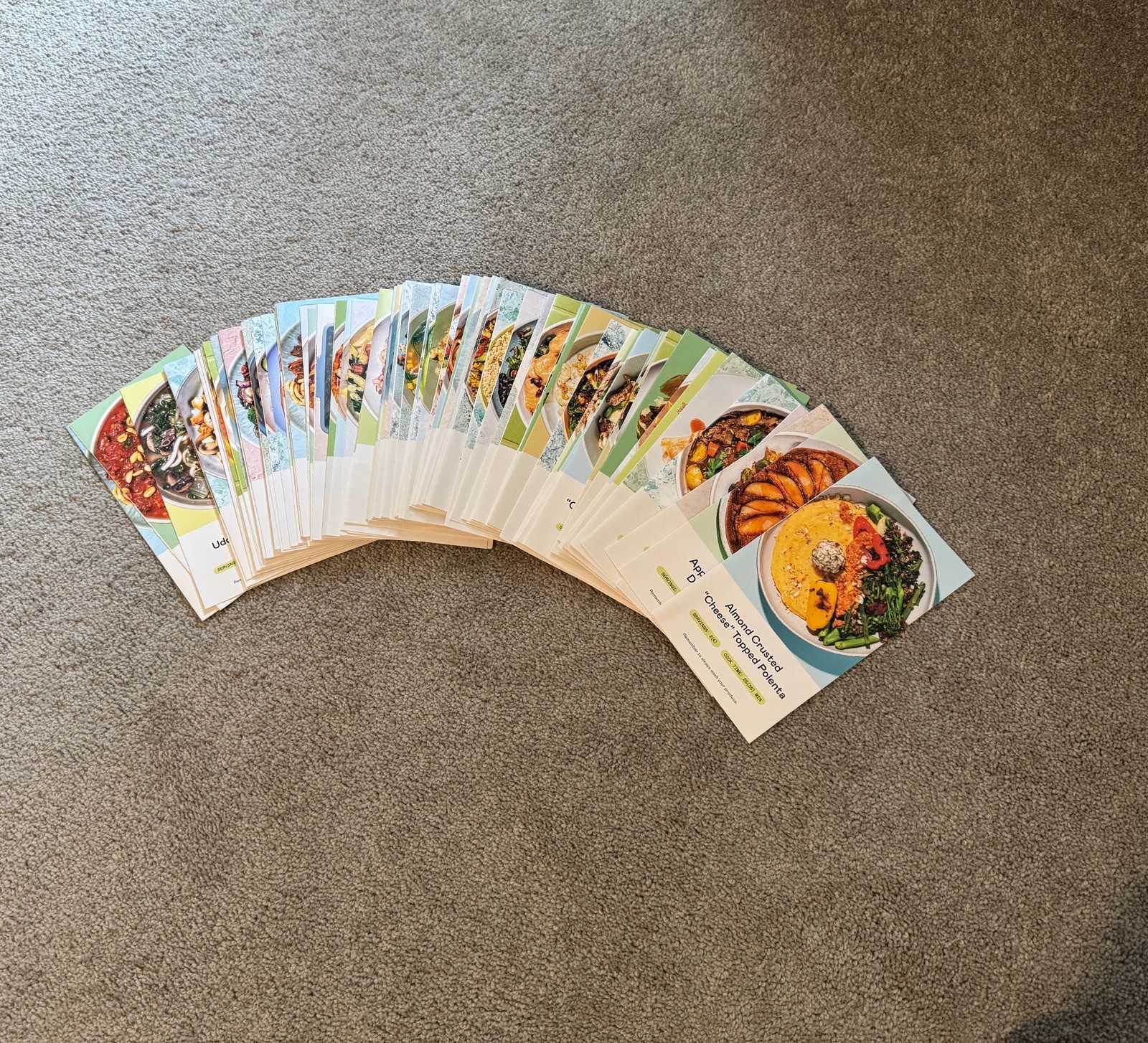 Purple Carrot Lot of 103 Recipe Cards Vegan Plant-Based