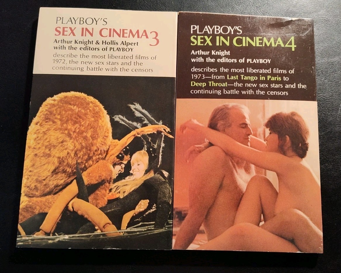 Vintage Box Set: Playboy’s “Sex In Cinema” Paperbacks Vol 1-4 (1971-1974) .