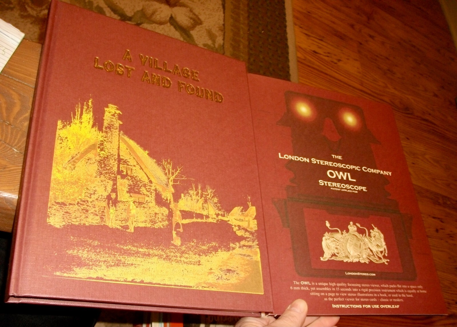 A Village Lost & Found, by Brian May (Queen) & Elena Vidal, Stereo Photos, Case