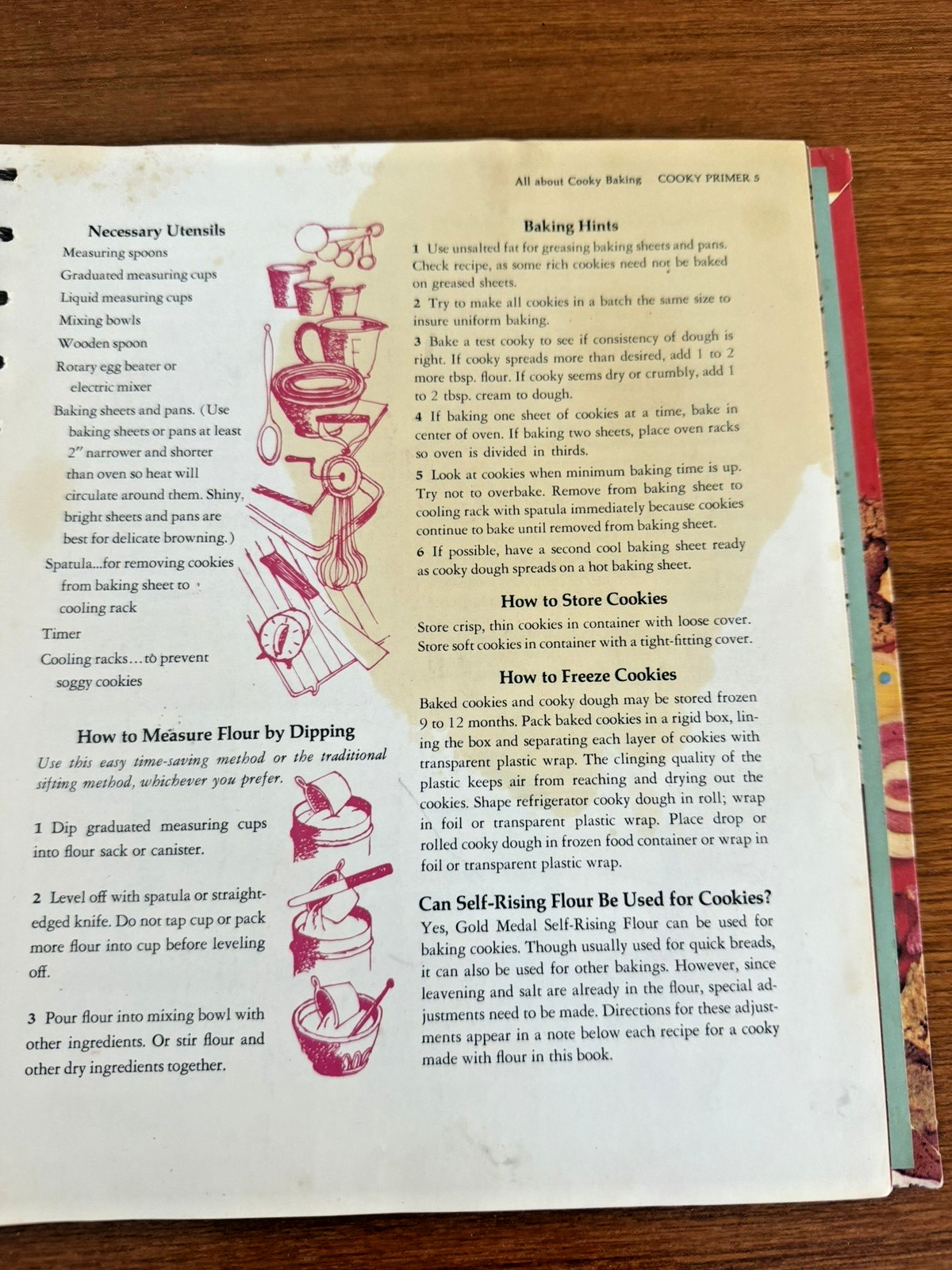 Vintage Cookbook Betty Crocker’s 1963 Cooky Book with Recipe Clippings Notes