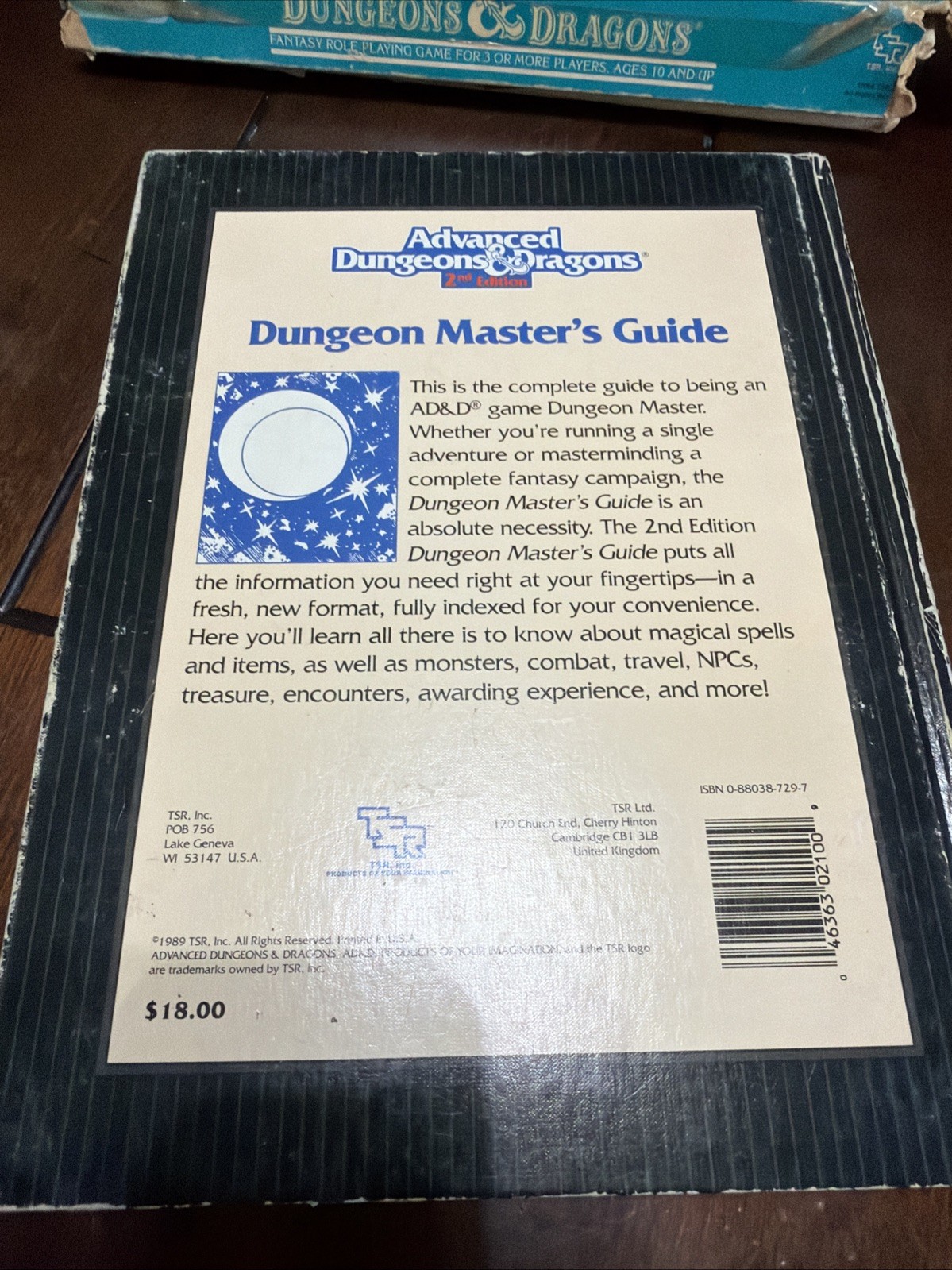 Advanced Dungeons & Dragons Dungeon Master’s Guide 2nd Edition Hardcover