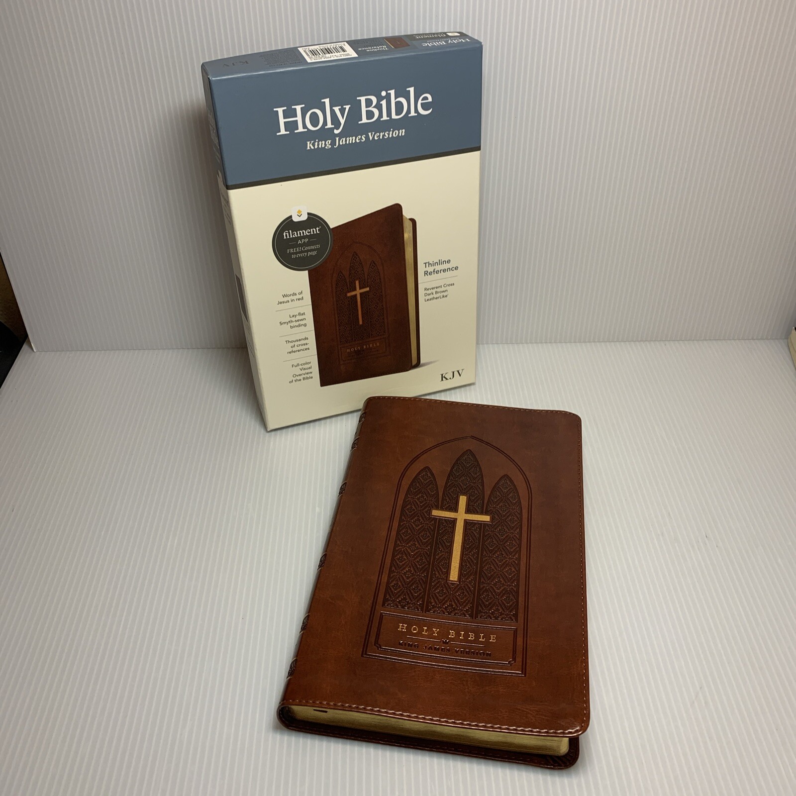 KJV Thinline Reference Bible, Filament-Enabled Edition, Red Letter, LeatherLike