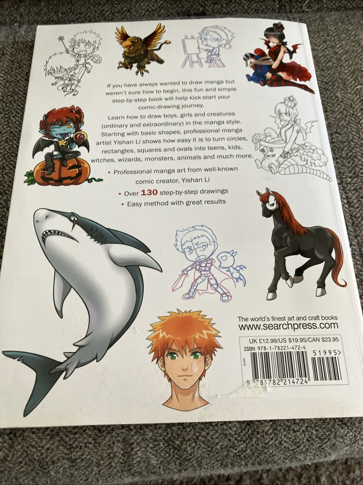How to Draw Manga in Simple Steps – Paperback, by Li Yishan – Good j
