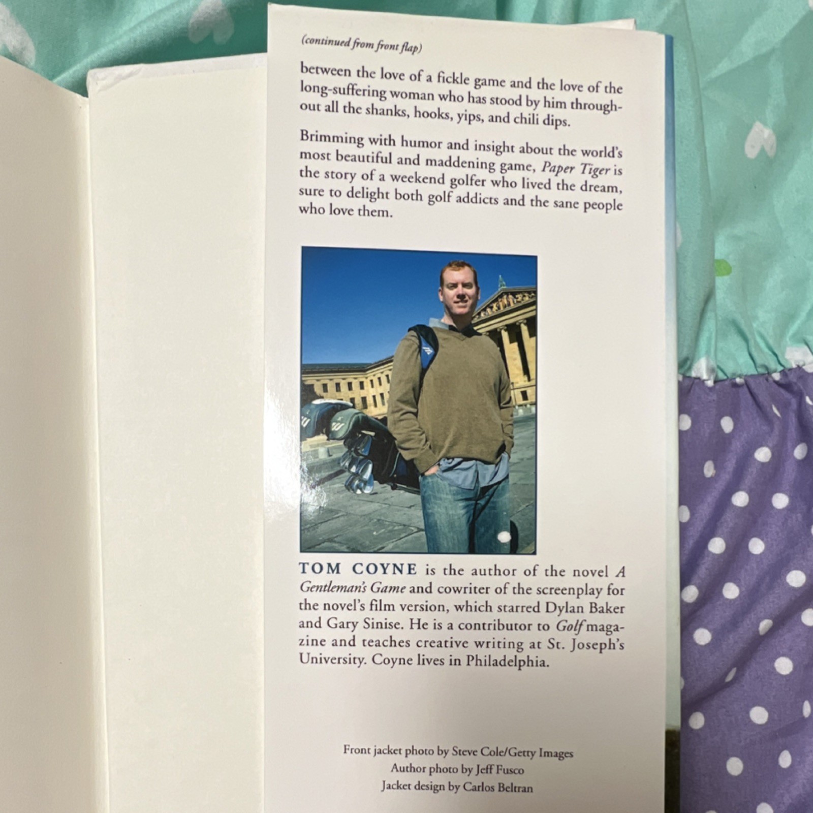 Paper Tiger: An Obsessed Golfer’s Quest to Play with the Pros Tom Coyne HC