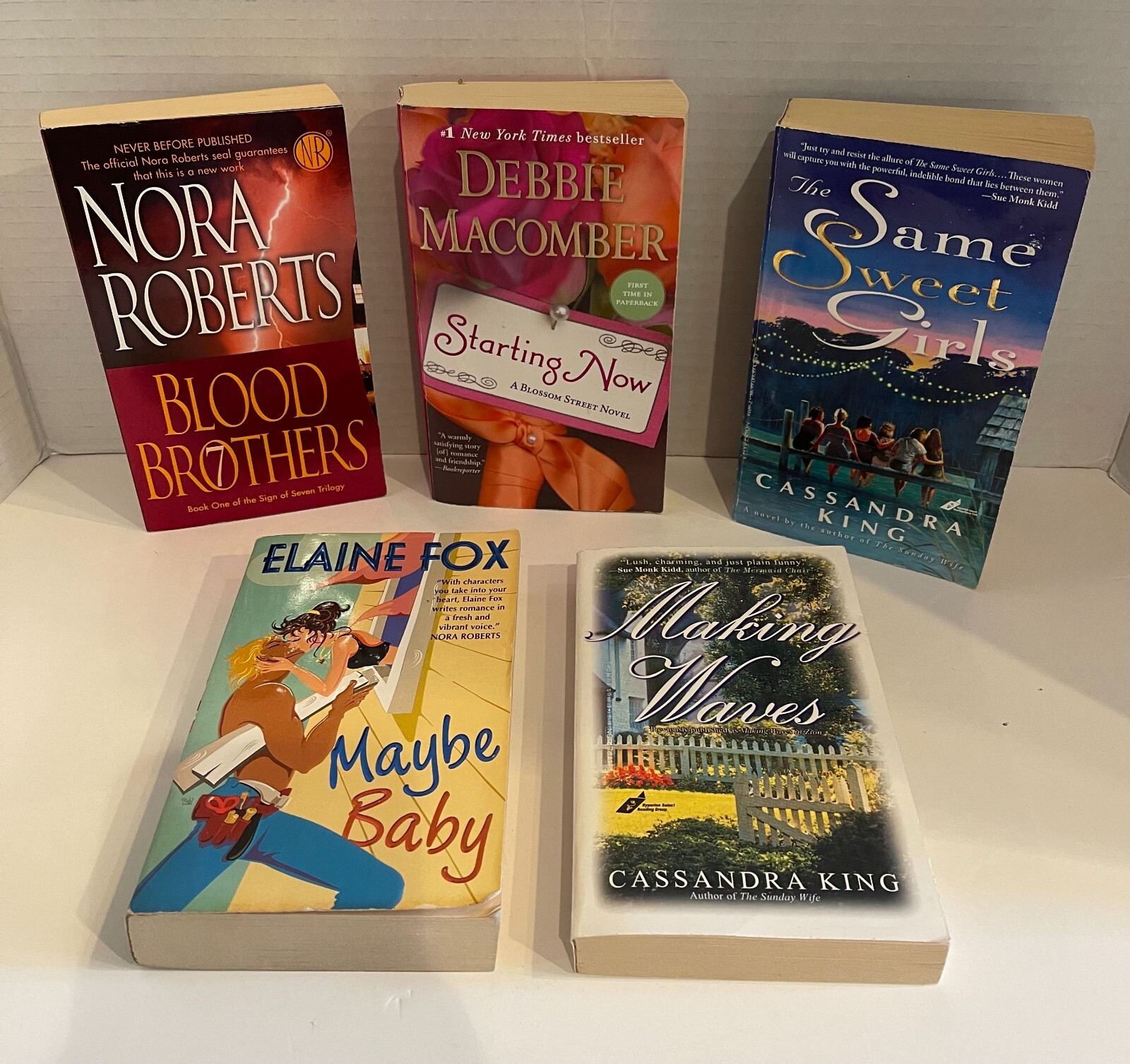 Paperbacks (5) – Contemporary Women’s Fiction Romance – Various Authors