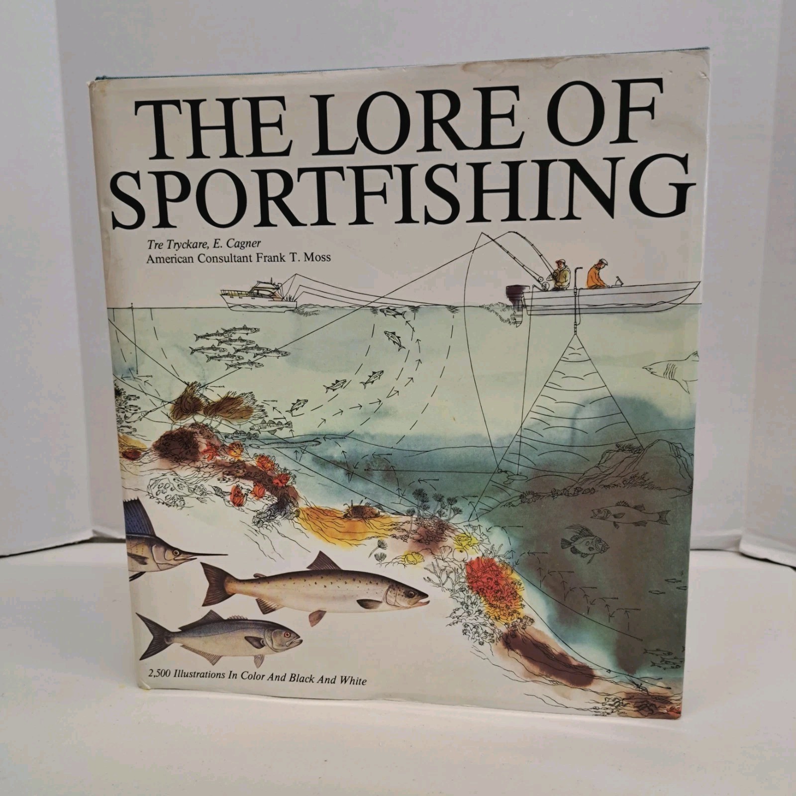 Vintage Book The Lore of Sportfishing by Tre Tryckare 1976 1st Edition RARE
