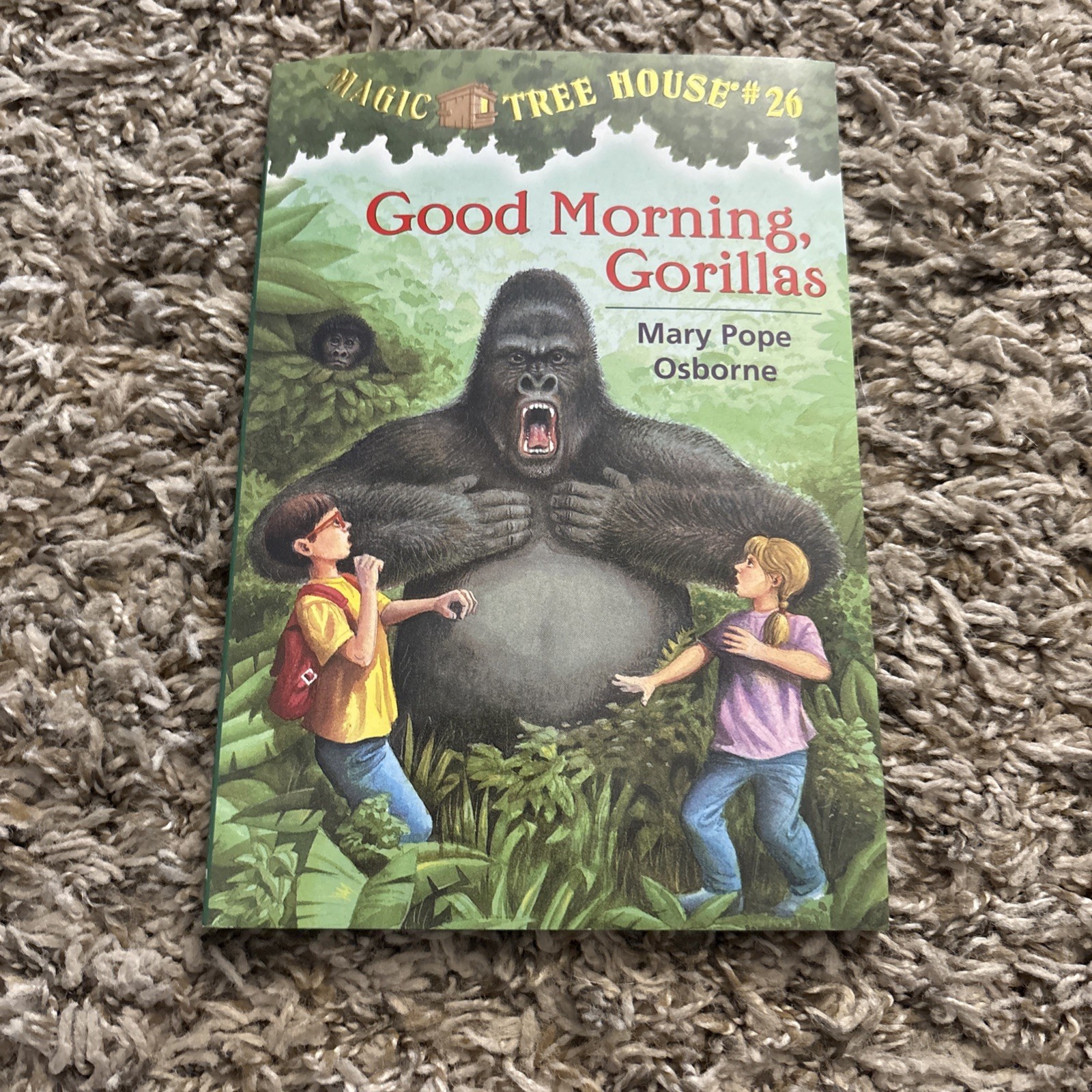 Good Morning, Gorillas by Mary Pope Osborne (2002, Mass Market)