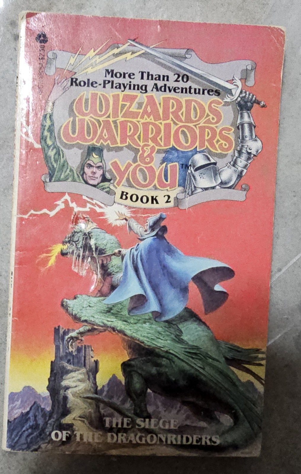 Vtg 1984 Wizards warriors You 2 Siege of the dragonriders Role-playing Adventure
