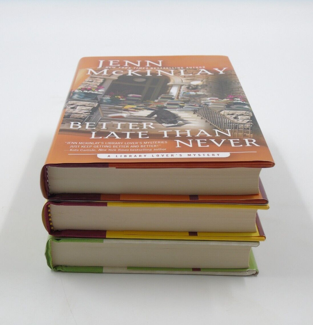 JENN McKINLAY A LIBRARY LOVER’S Cozy Mystery Series 3 Book Lot FIRST EDITIONS HC