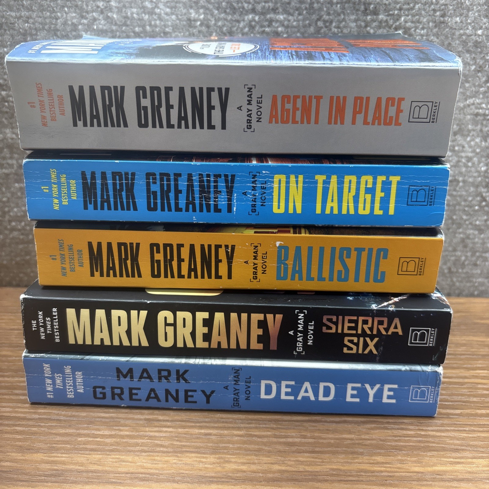 Gray Man Series Lot of 5 by Mark Greaney Paperback Thriller/Action