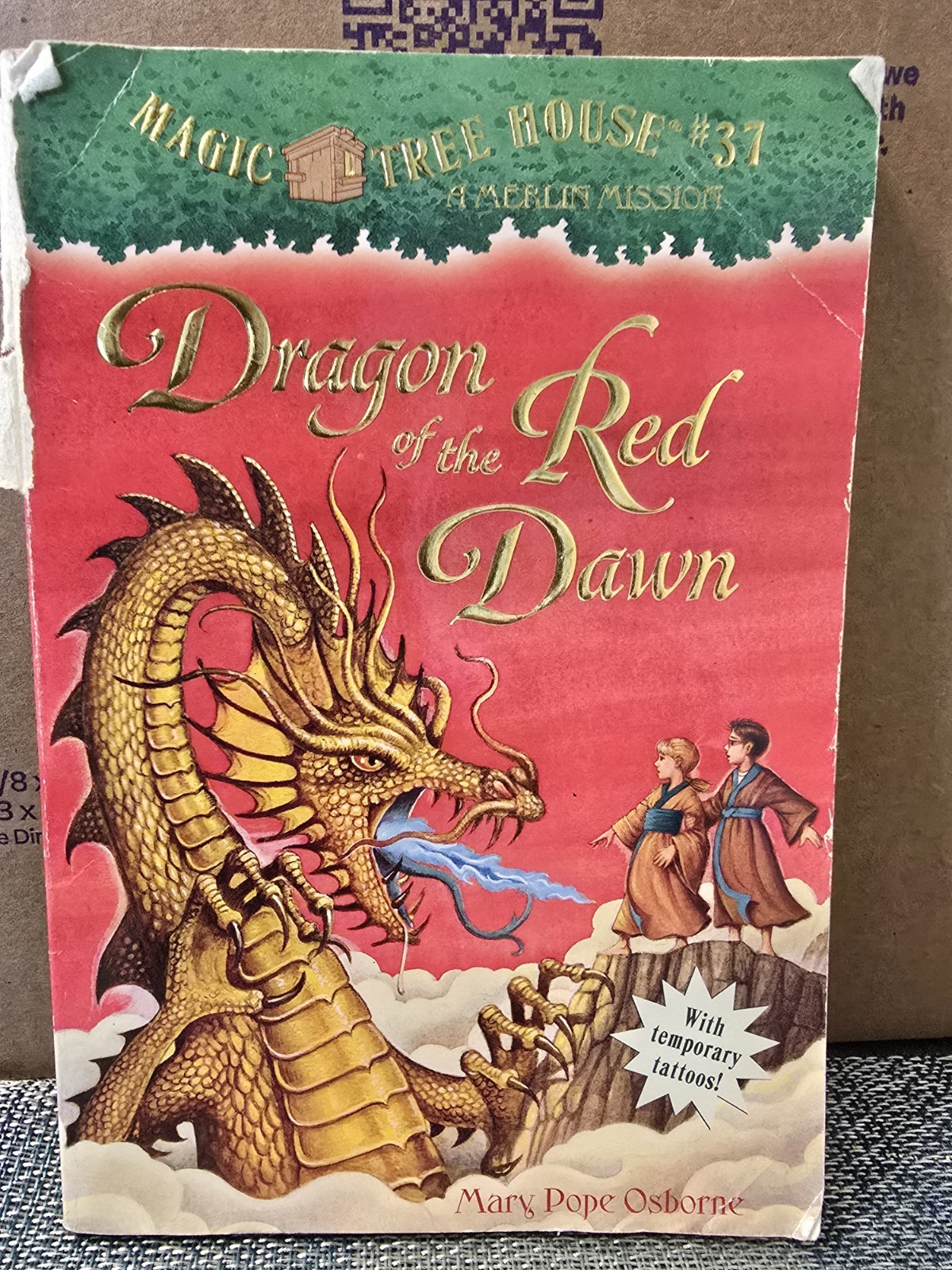 Dragon of the Red Dawn by Mary Pope Osborne Paperback