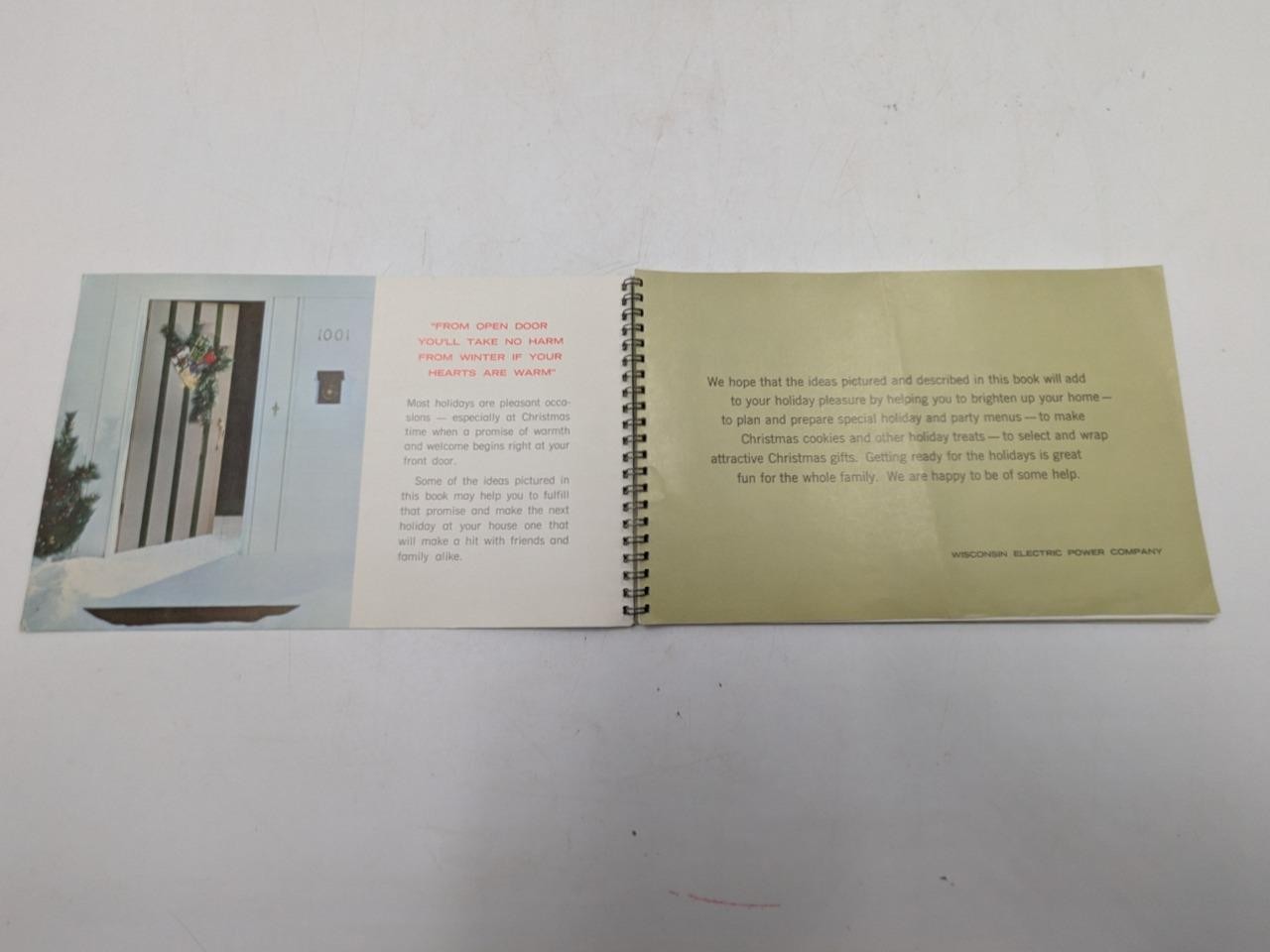 1963 WE Energies Cookie Book Wisconsin Electric Christmas Cooky Recipe Book A