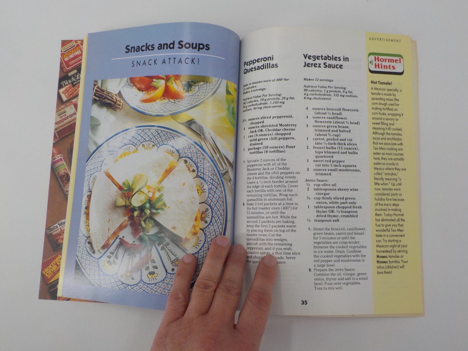 HORMEL FAMILY CIRCLE COOKBOOK SPECIAL EDITION BUSY COOK’S BOOK PRINT 1991