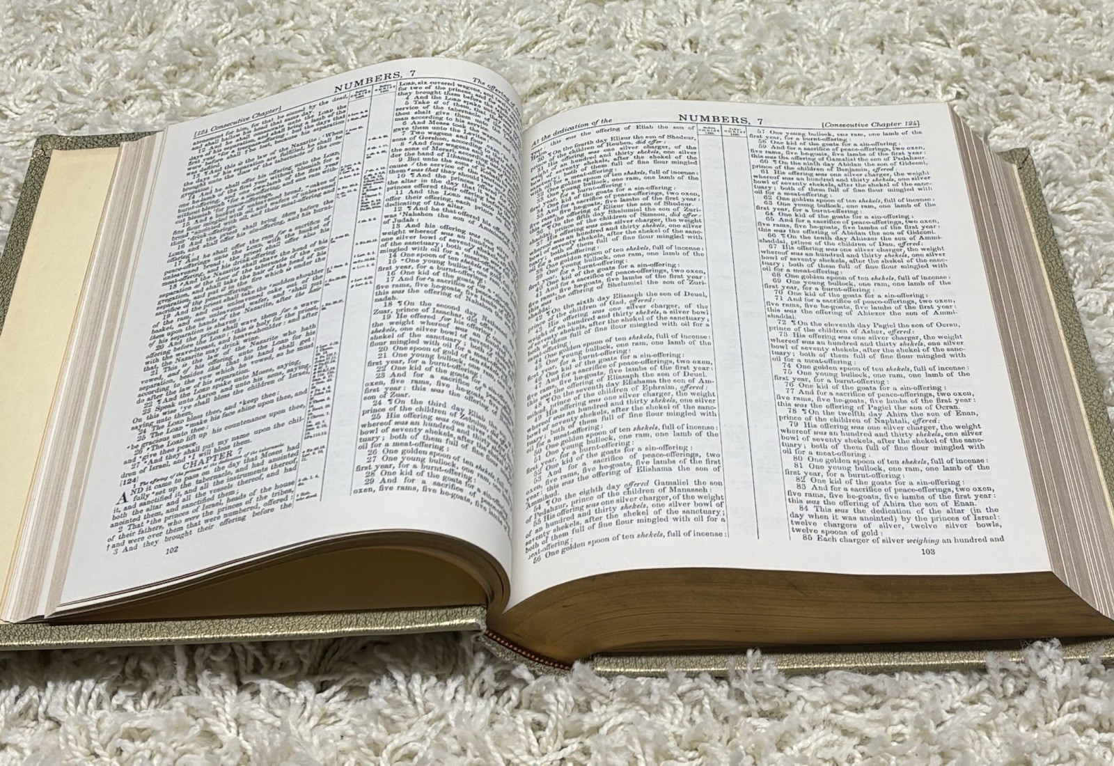 1964 XL Family Vintage Holy Bible 20th Century Gold Color Red Letter KJV