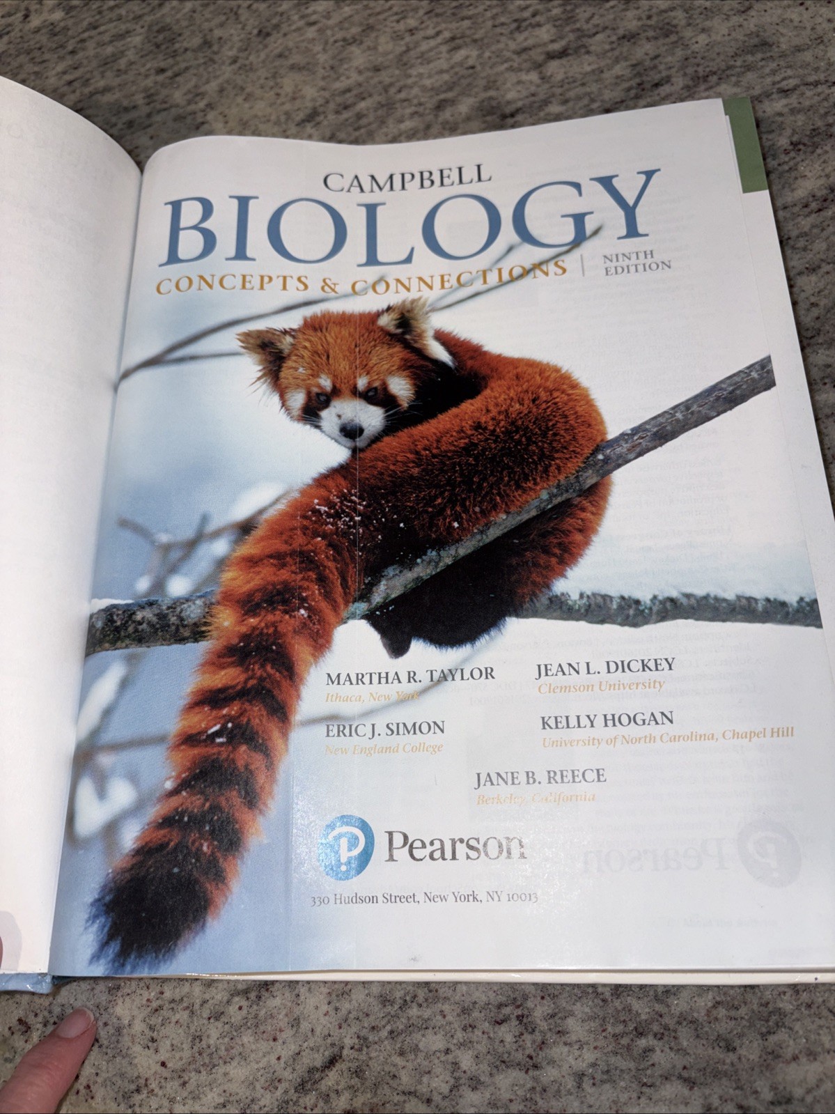 Campbell Biology Concepts & Connections, 9th edition by Taylor Hardcover