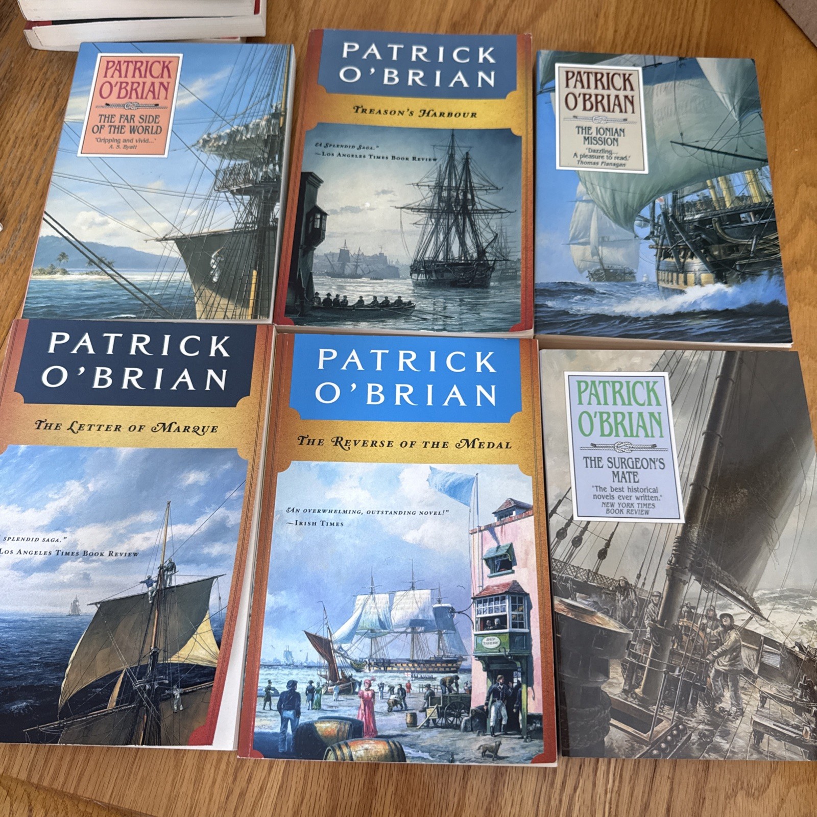 Patrick O’Brian AUBREY-MATURIN Complete Series Lot of 20 #1-20 Set PB Books VG
