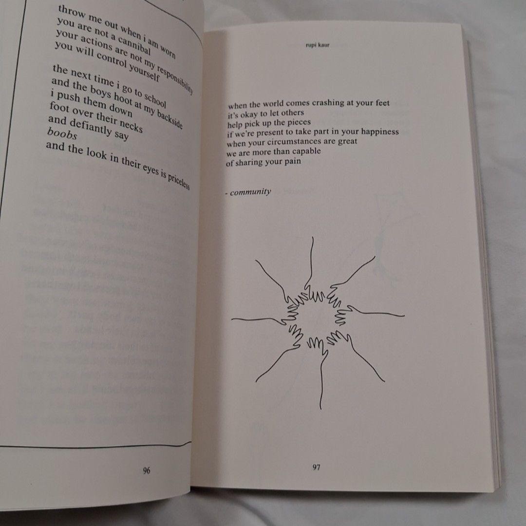 The Sun And Her Flowers, Rupi Kaur Paperback Andrews McMeel 2017 White Poetry