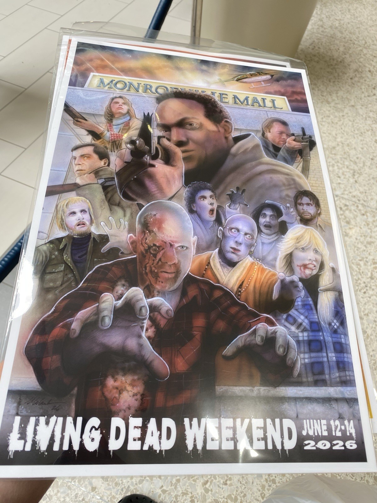 Living Dead Weekend Dawn Of The Dead George Romero Monroeville 2026 Poster/sched