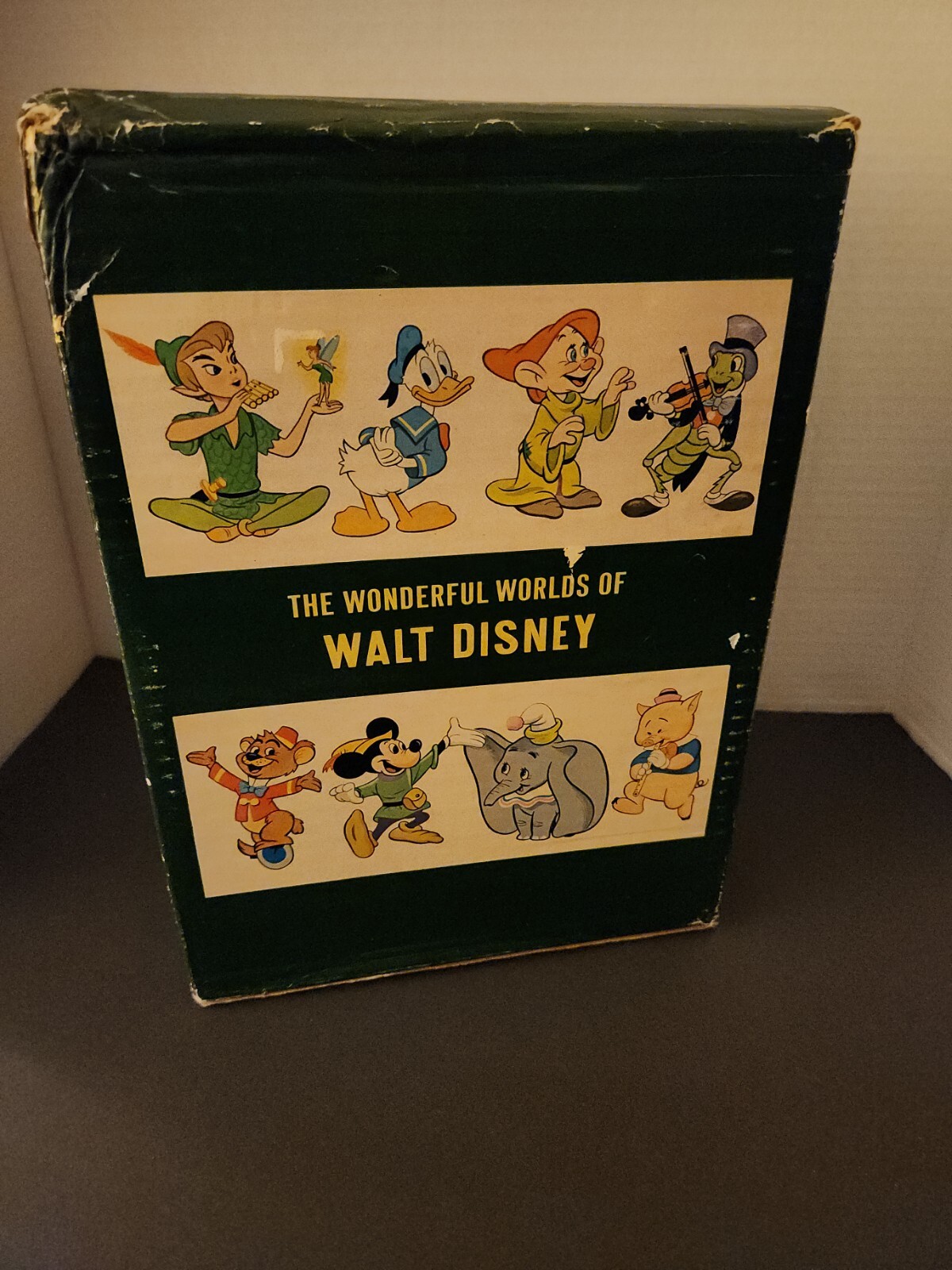 1965 Vintage The Wonderful Worlds of Walt Disney 4 Vol Box Set Golden Press