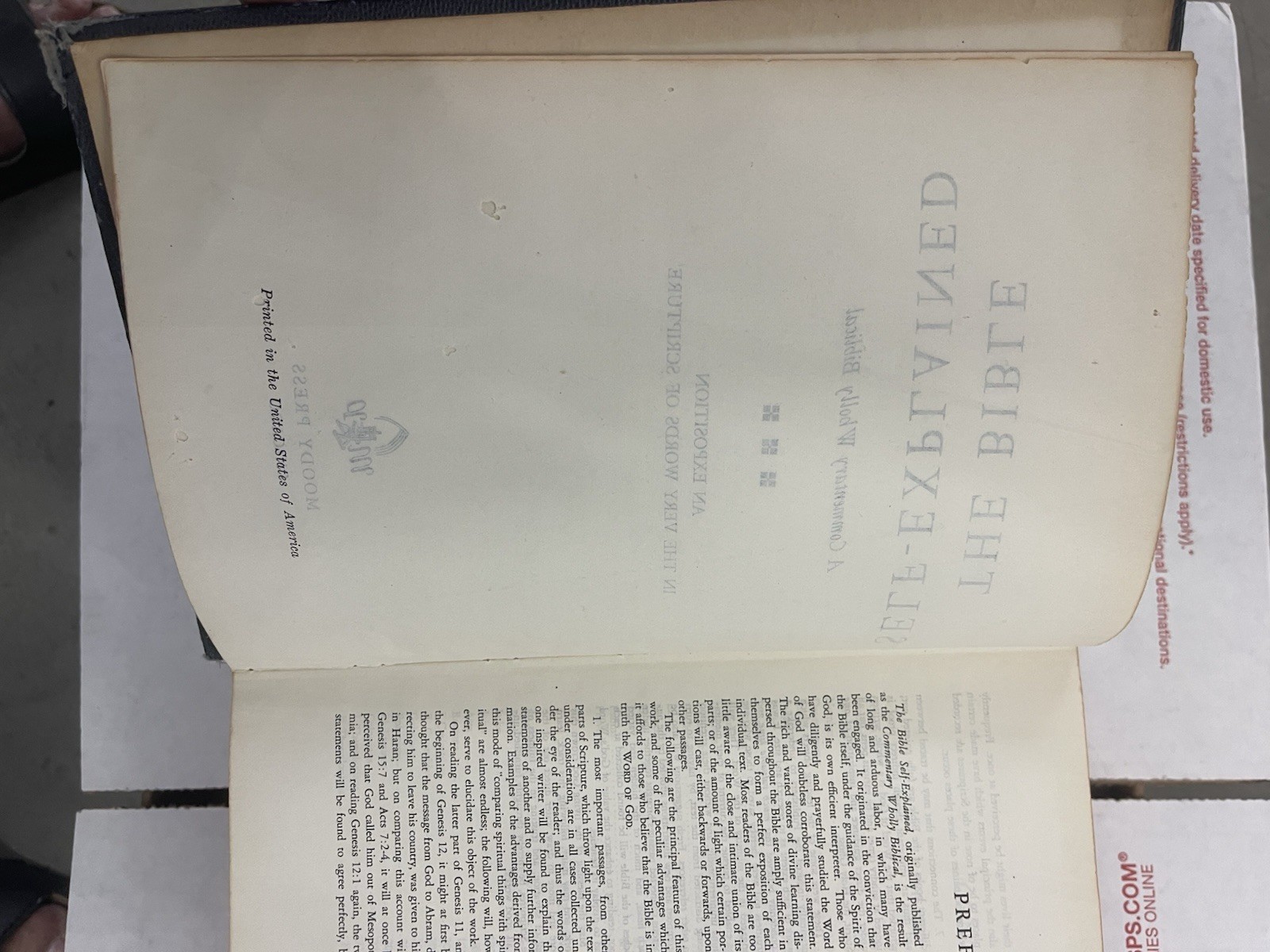 The Bible Self Explained by Moody Press With Matthew Henry Commentary, Topical.