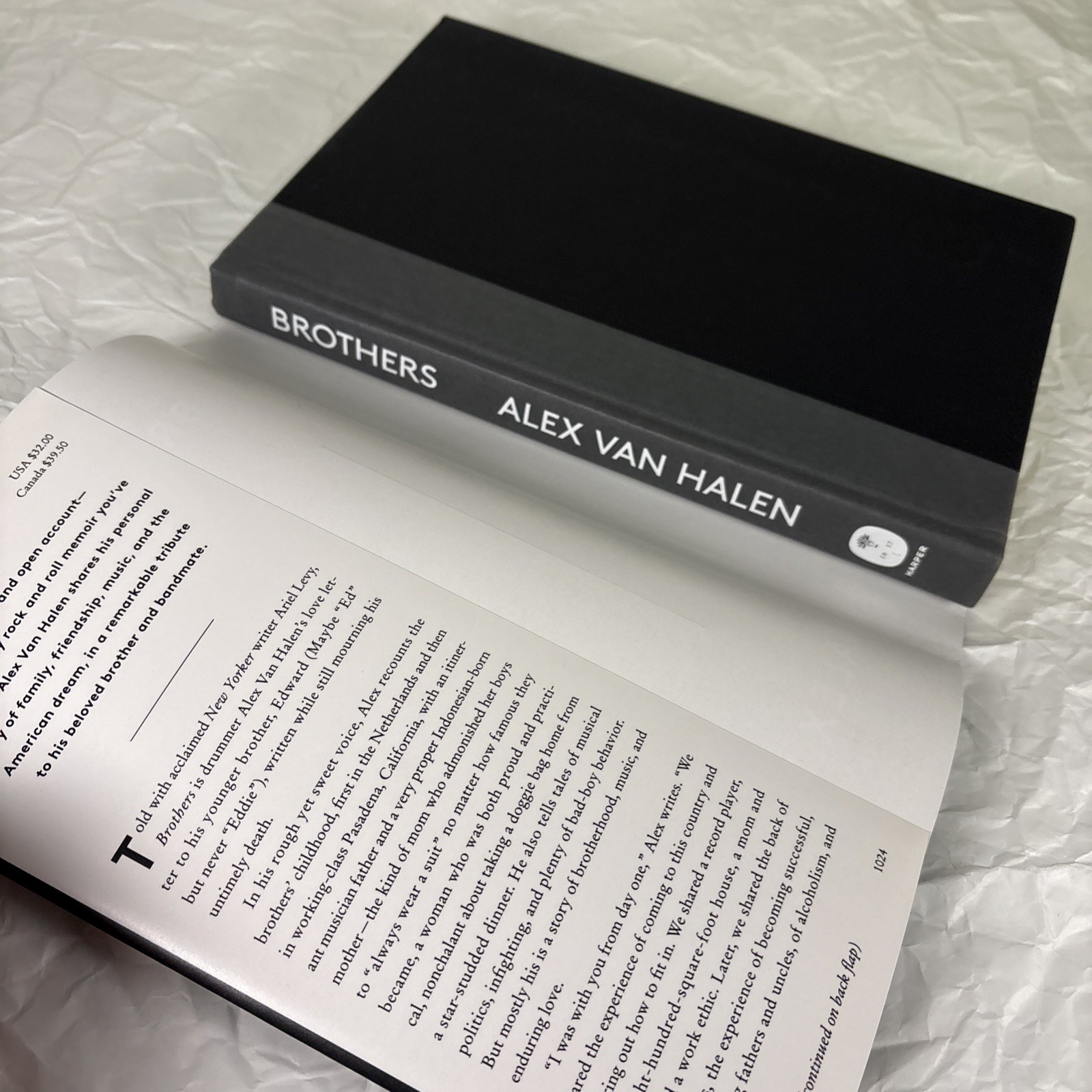 Brothers – Alex Van Halen – 2024 – Hardcover