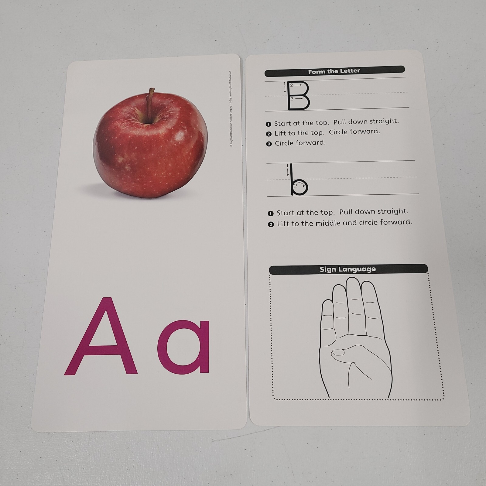 Grade K – Alphabet Cards – HMH Into Reading Large, Kindergarten